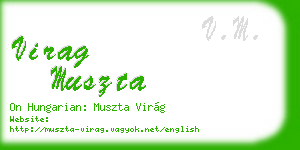 virag muszta business card